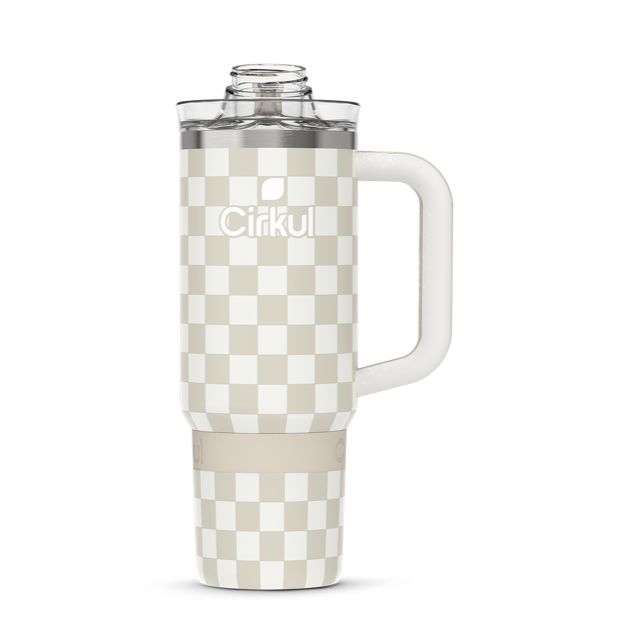 Limited Edition: 30oz. Taupe Tartan Travel StrawSip™ Tumbler S10
