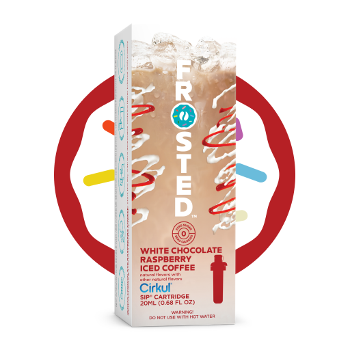 Frosted White Chocolate Raspberry Iced Coffee J99